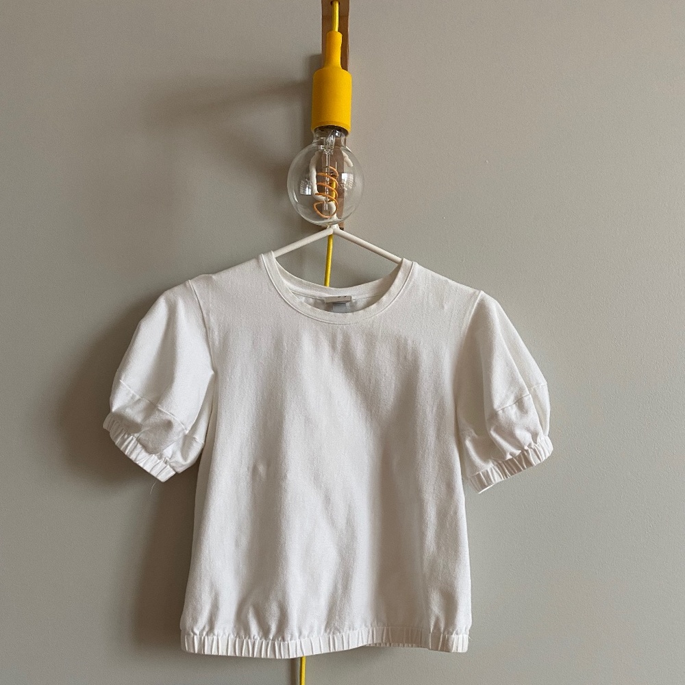 Puff Sleeve Cropped Tee